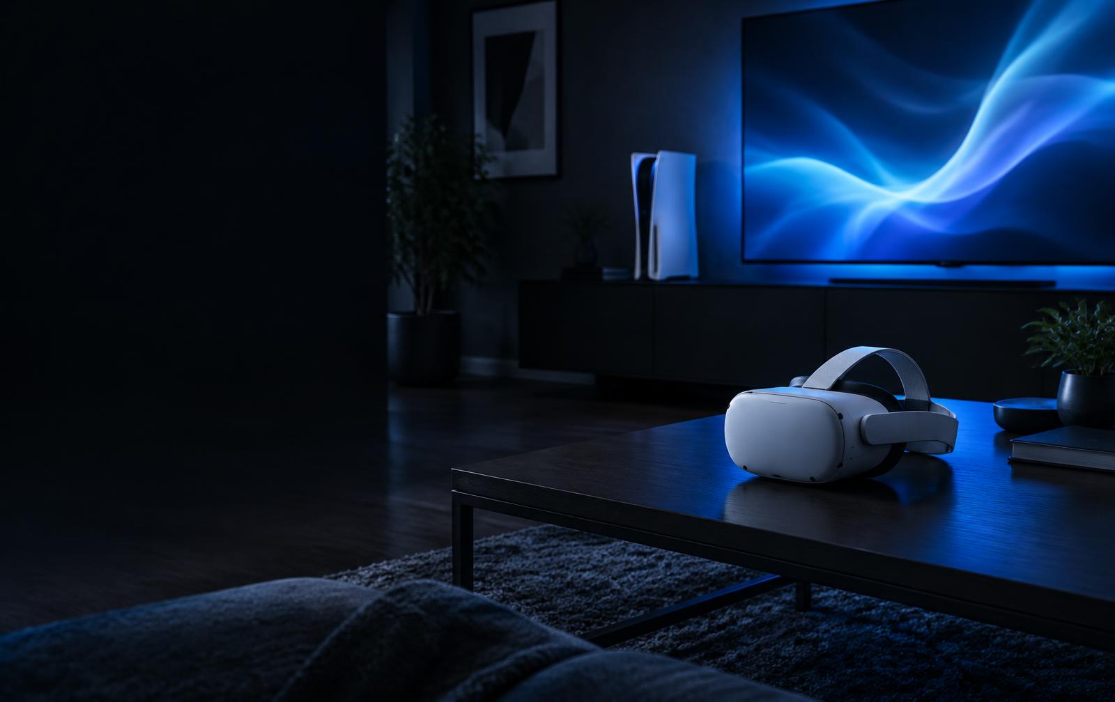 PlayStation vr gaming scene
